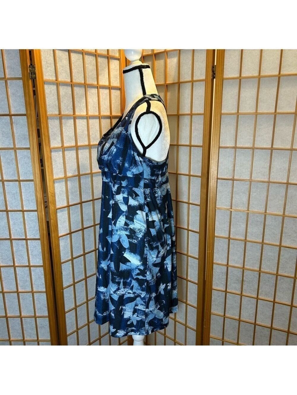 ZeroXposur Blue Tie-Dye Halter Sundress - Picture 3 of 4